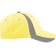 Gelbe Baseballkappe mit grauem Detail
