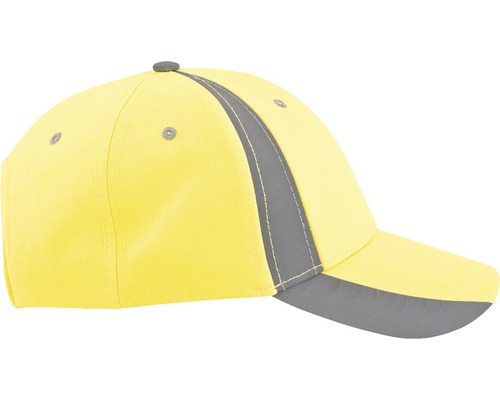 Gelbe Baseballkappe mit grauem Detail