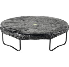 Schwarze Trampolin Schutzplane auf einem Trampolin