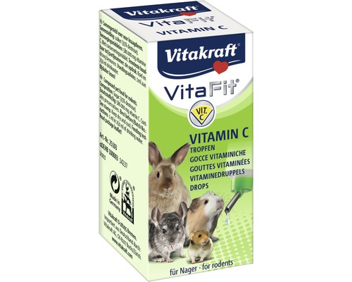 Nagersnack, Vitakraft Vitamin-C-Tropfen Nager 10 ml Vitakraft Vita Fit Vitamin C Tropfen für Nagetiere Produktverpackung
