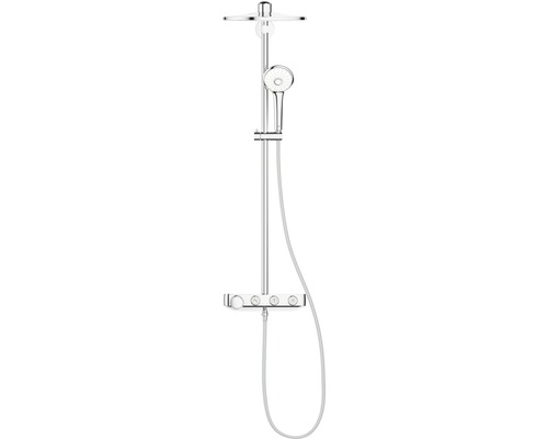 Duschsäule Grohe Euphoria SmartControl System mit Thermostat 26507000 chrom Brausestangenset mit Handbrause, Ablage und Thermostat