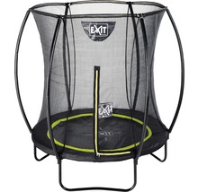 Schwarzes Gartentrampolin mit Sicherheitsnetz