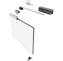 Komponenten für eine Glasschiebetür