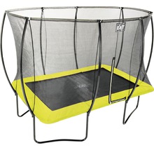 Trampolin EXIT Silhouette eckig 214x305 cm Netz lime
