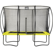 Trampolin EXIT Silhouette eckig 214x305 cm Netz lime
