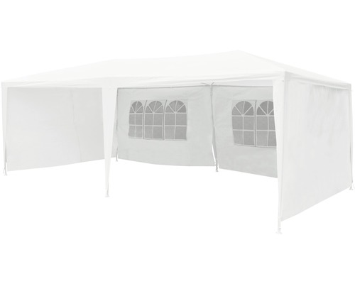 Weißes Partyzelt mit Fenstern