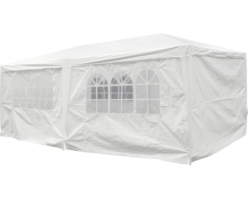 Weißes Partyzelt mit Fenstern