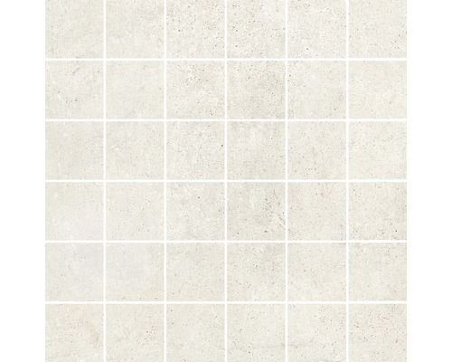 Keramikmosaik Mirava Hometek Ivory 29,8x29,8 cm beige matt Mosaikfliese aus Naturstein, quadratisch