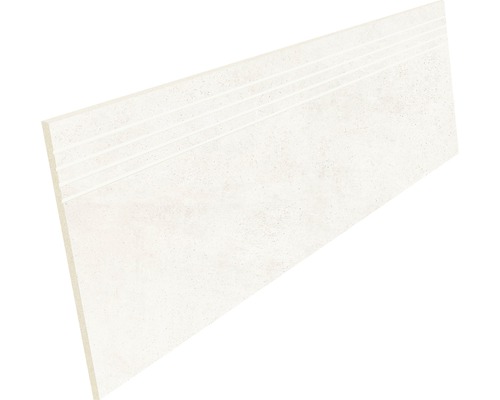 Feinsteinzeug Stufenfliese HOMEtek Ivory 30x120 cm beige matt Stufenfliese mit Rillen