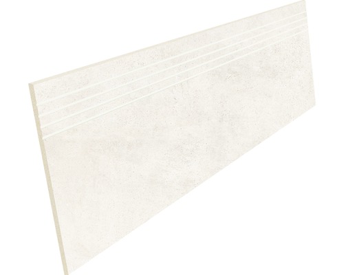 Feinsteinzeug Stufenfliese HOMEtek Ivory 30x120 cm lappato beige Stufenfliese aus Keramik mit Rillen