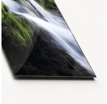 Glasbild mit Wasserfallmotiv