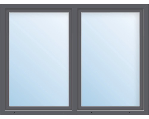 Kunststofffenster 2.Flg. ARON Basic weiß/anthrazit 1500x500 mm