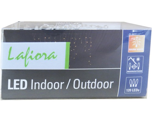 Lafiora LED Lichterkette für Innen und Außen mit 120 LEDs