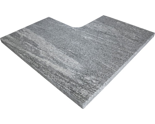 Eckarbeitsplatte aus Granit