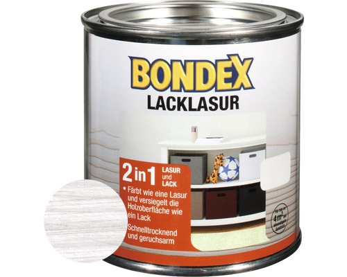 BONDEX Lasur weiß 0,375 l