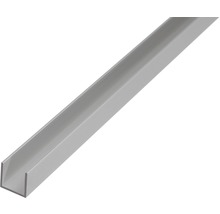 U-Profil Aluminium silber 10 x 8 x 1,3 mm 1,3 mm , 1 m-thumb-0