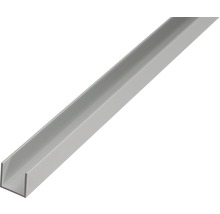 U-Profil Aluminium silber 10 x 8 x 1,3 mm 1,3 mm , 2 m-thumb-0
