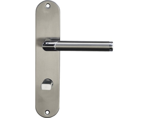 Beschlagset Langschild Renofast I, 240x50x9 mm edelstahl lackiert Türgriffgarnitur aus Edelstahl mit Schloss