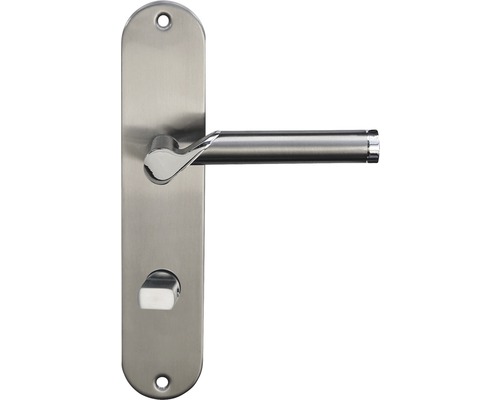 Beschlagset Langschild Renofast II, 240x50x9 mm edelstahl lackiert Türbeschlag aus Edelstahl mit Drückergarnitur