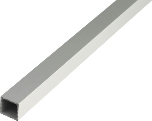 Vierkantrohr Aluminium silber 20x20x1,5 mm, 1 m Quadratisches Aluminiumprofil