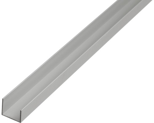 U-Profil Aluminium silber 20 x 22 x 15 mm 1,5 mm , 1 m