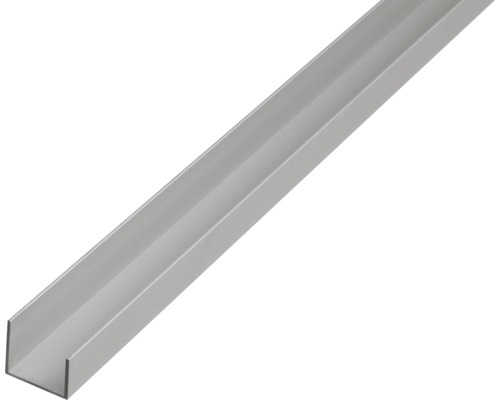 U-Profil Aluminium silber 20 x 22 x 15 mm 1,5 mm , 1 m U-Profil aus Metall