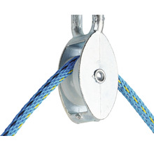 Seilrolle mit blauem Seil