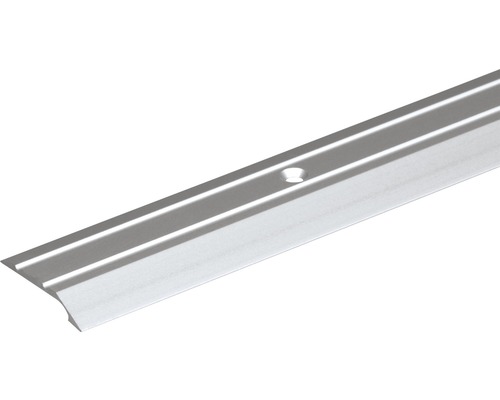 Übergangsprofil Aluminium silber 30 x 6,5 x 2 mm 2,0 mm , 1 m Metallisches Übergangsprofil mit Befestigungslöchern