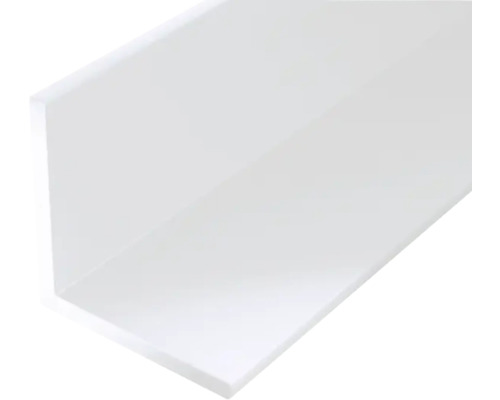 Winkelprofil PVC weiß 10x10x1 mm, 2 m Winkelprofil PVC weiß 10x10x1 mm, 2 m
