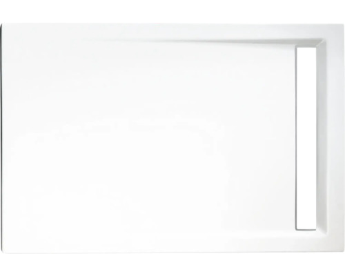 Extraflaches Rechteck-Duschwannen-Set mit Rinne Schulte ExpressPlus EP202912 120x90x2,5 cm weiß