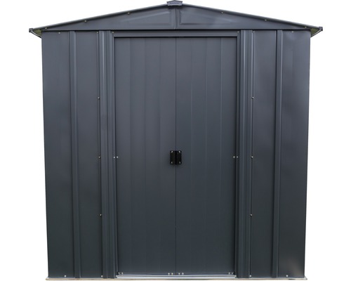 Gartenschuppen aus Metall mit Doppeltür