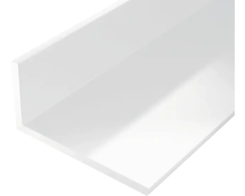 Winkelprofil PVC weiß 20x10x1,5 mm, 2 m