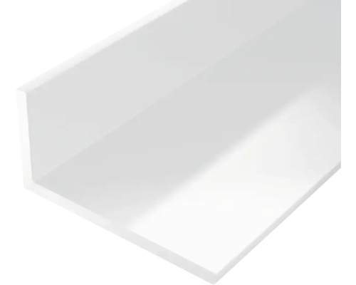 Winkelprofil PVC weiß 20x10x1,5 mm, 2 m Winkelprofil PVC weiß 20x10x1,5 mm, 2 m