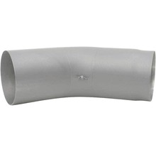 Graues Kunststoffrohr mit Bogen