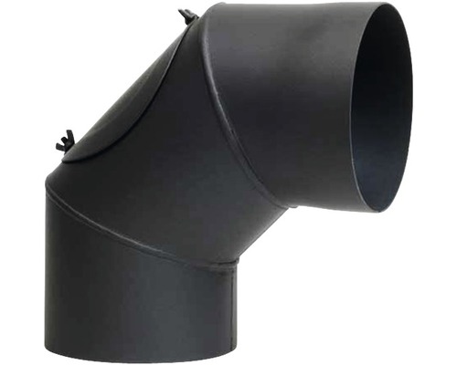 Ofenrohrbogen mit 45 Grad Winkel aus Stahl