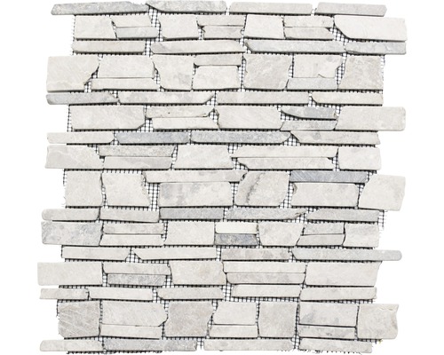 Natursteinmosaik Marmor MOS Brick 230 30,5x30,5 cm grau