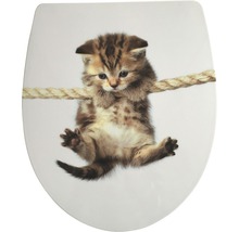 Toilettendeckel mit Katzenmotiv