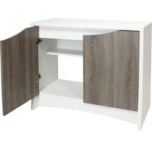 Waschbeckenunterschrank mit zwei Türen und Innenregal