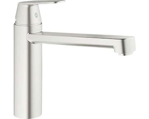 Küchenarmatur mit Einhebelmischer GROHE Eurosmart Cosmopolitan supersteel matt 30193