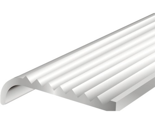 Treppenprofil Aluminium silber 23 x 6,3 x 2 mm 2,0 mm , 1 m Treppenkantenprofil aus Kunststoff