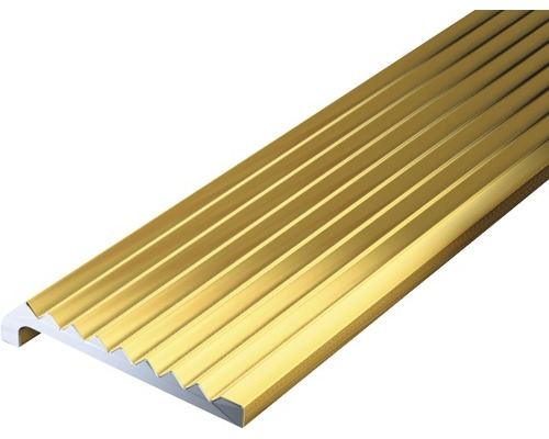 Treppenprofil Aluminium messing 23 x 6,3 x 2 mm 2,0 mm , 1 m Profilleiste aus Metall für Bodenbeläge