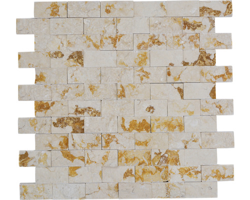 Natursteinmosaik Marmor MOS X3D 46 30,0x30,0 cm beige