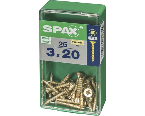 Spax Universalschrauben 3 x 20 Millimeter im Karton