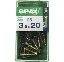 Spax Universalschrauben 3,5 x 20 Millimeter, Packung mit 25 Stück