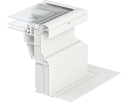 VELUX Adapterkranz 15 cm mit Flansch ZCE 0015 für Flachdachfenster 60x60 cm