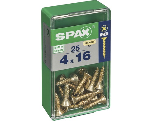 Spax Universalschrauben im 25er Pack, 4x16 Millimeter