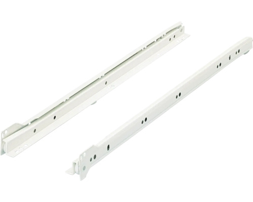 Rollschubführung Teilauszug 450 mm, weiß, 1 Paar Rollschubführung Teilauszug 450 mm, weiß, 1 Paar