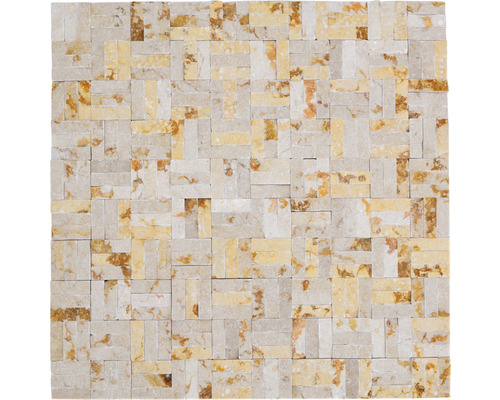 Natursteinmosaik Marmor MOS X3D 63 30,0x30,0 cm beige