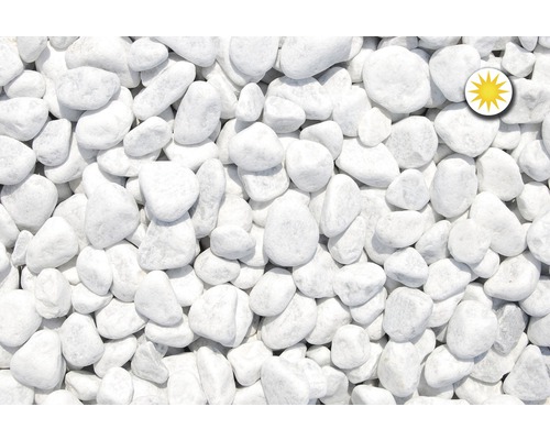 Zierkies Marmor 25-40 mm 25 kg Carrara-Weiß Zierkies Marmor 25-40 mm 25 kg Carrara-Weiß