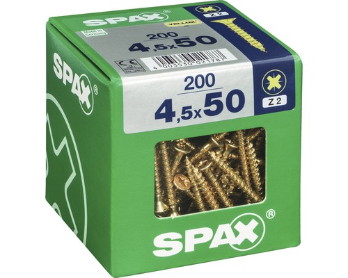 Schrauben der Größe 4,5 x 50 Millimeter in einer 200er-Packung
